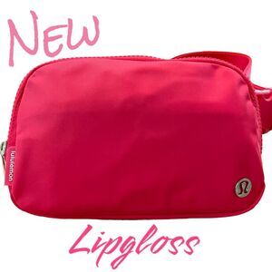 NEW! Lipgloss Pink Lululemon Belt Bag: 1L Crossbody/Fanny Pack (NWT)